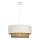 NATIA cable pendant 1xE27/60W/230V Ø 45 cm white/brown