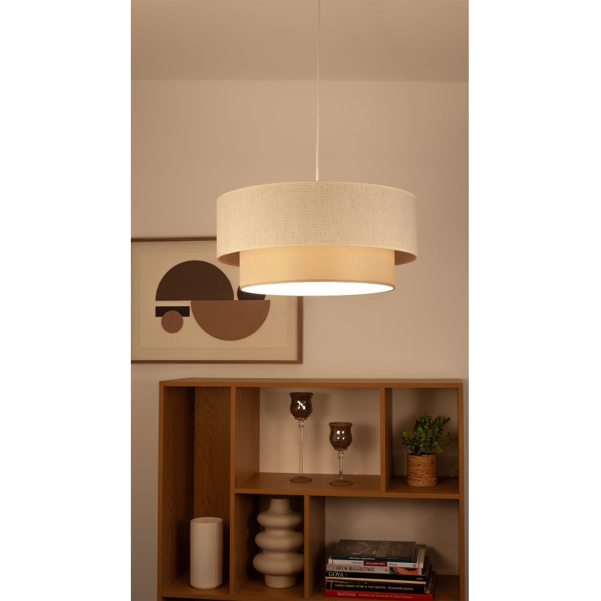 NATIA cable pendant lamp 1xE27/60W/230V cream
