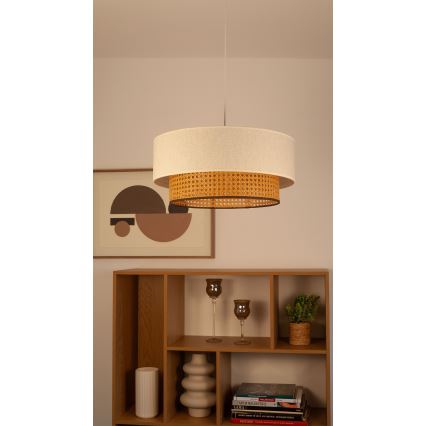 NATIA cable pendant light 1xE27/60W/230V white/brown