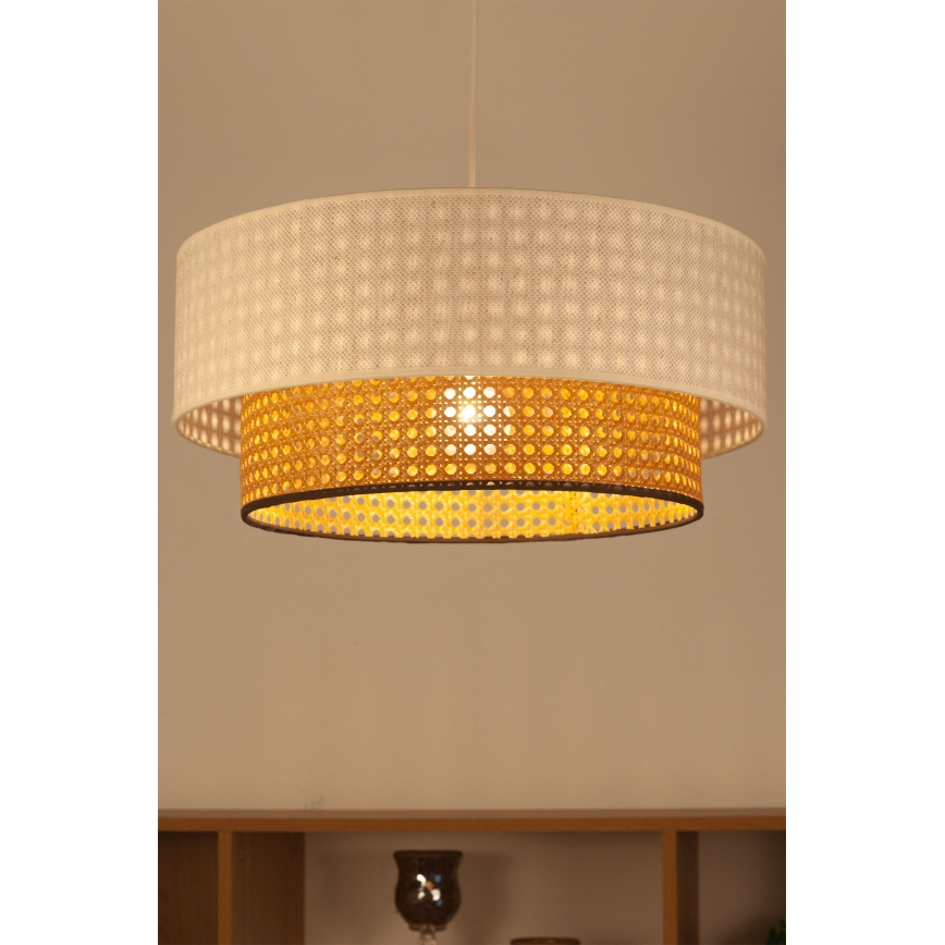 NATIA cable pendant light 1xE27/60W/230V white/brown