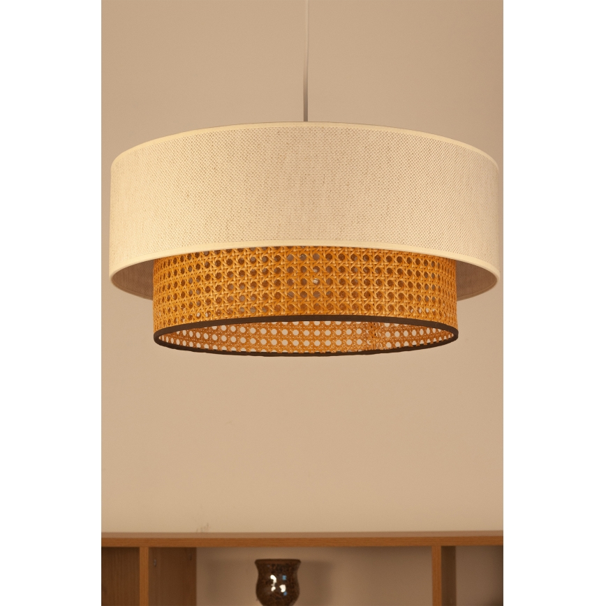 NATIA cable pendant light 1xE27/60W/230V white/brown