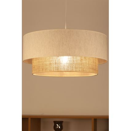 NATIA cable pendant light 1xE27/60W/230V white/brown