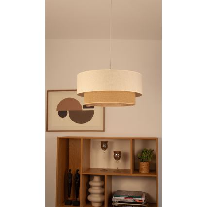 NATIA cable pendant light 1xE27/60W/230V white/brown