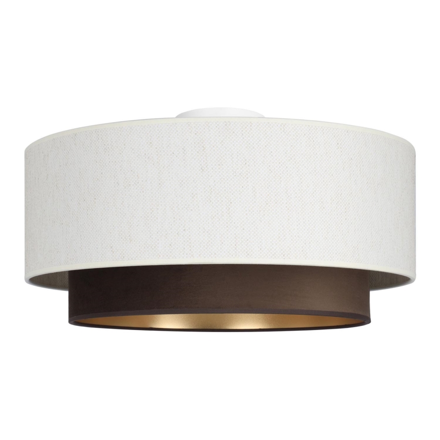 NATIA Ceiling Light 1x E27/60W/230V, White/Brown
