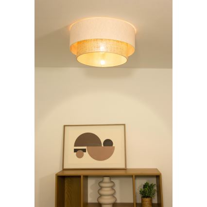 NATIA Ceiling Light 1x E27/60W/230V White/Brown