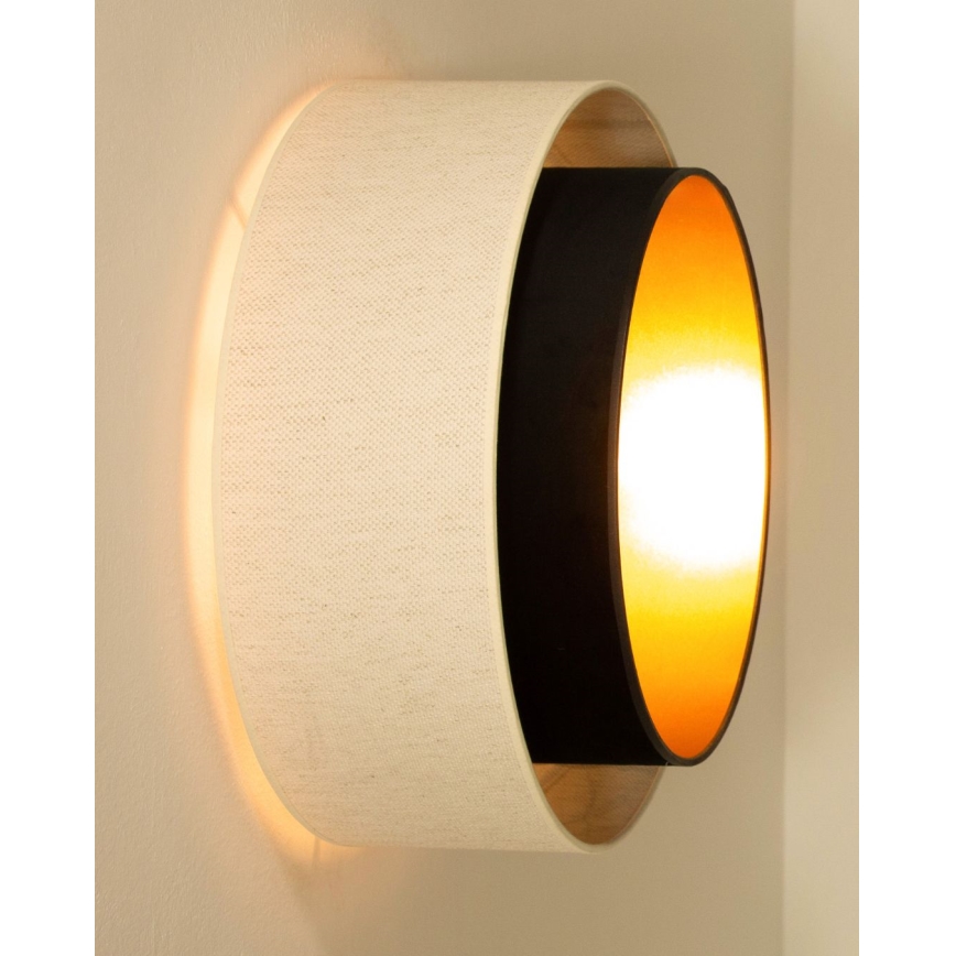 NATIA Ceiling Light 1xE27/60W/230V Ø 45 cm White/Black