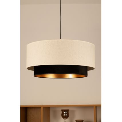 NATIA cord pendant lamp 1xE27/60W/230V Ø 45 cm white/black