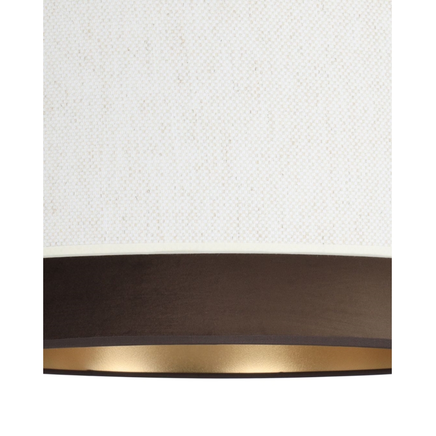 NATIA flush ceiling light 1xE27/60W/230V Ø 45 cm white/brown