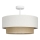 NATIA Flush-mount ceiling light 1xE27/60W/230V, diam. 45 cm, white/brown