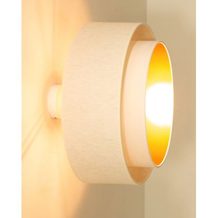 NATIA flush-mount ceiling light 1xE27/60W/230V, diameter 45 cm, white