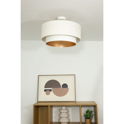 NATIA Flush‑Mount Ceiling Light 1xE27/60W/230V White