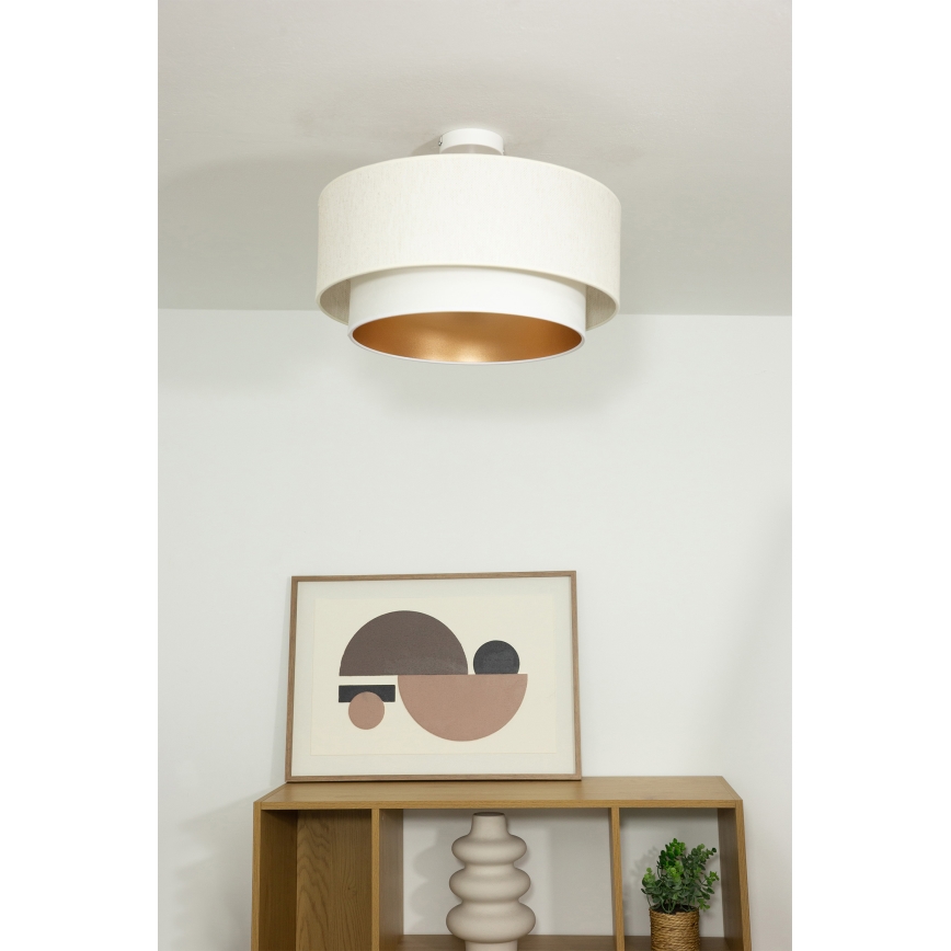 NATIA Flush‑Mount Ceiling Light 1xE27/60W/230V White