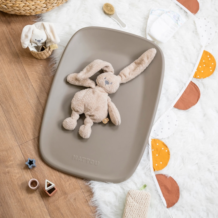 Nattou - Changing mat SOFTY 50x70 cm brown