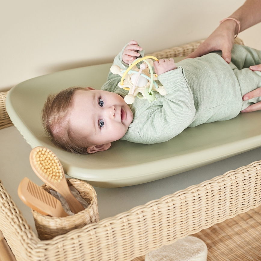 Nattou - Changing mat SOFTY 50x70 cm green