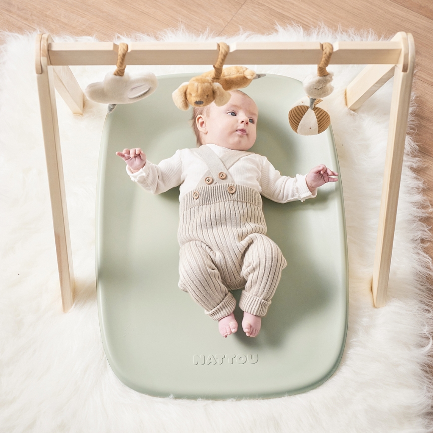 Nattou - Changing mat SOFTY 50x70 cm green