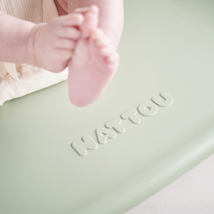Nattou - Changing mat SOFTY 50x70 cm green