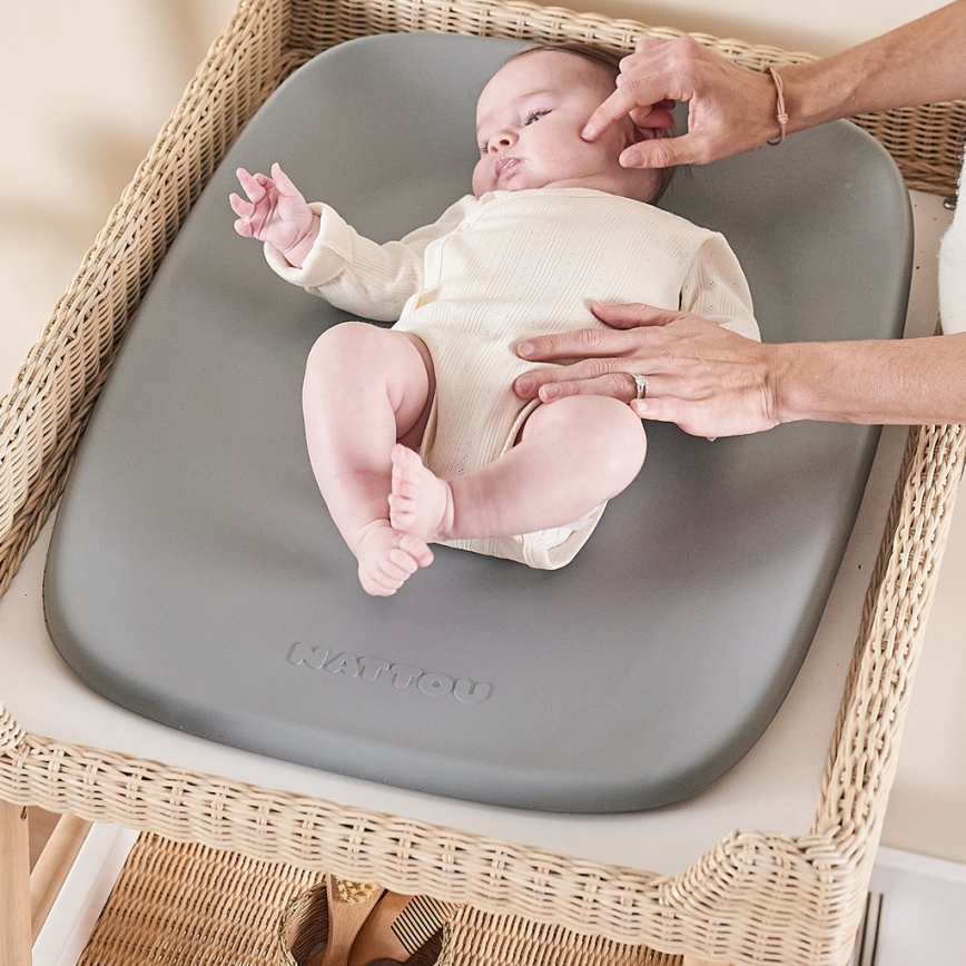 Nattou - Changing mat SOFTY 50x70 cm grey