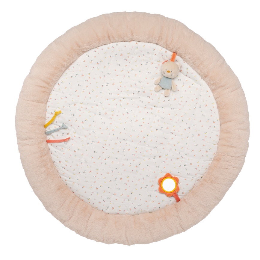 Nattou - Children's blanket for playing with a trapeze MILA, ZOE & LANA beige