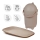 Nattou - Diaper Basket and SOFTY Changing Mat 50x70 cm, Brown