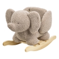 Nattou - Rocking toy TEDDY elephant brown