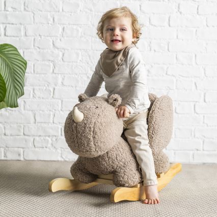 Nattou - Rocking toy TEDDY rhinoceros