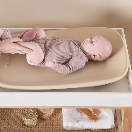 Nattou - SOFTY Diaper Basket and Changing Pad 50x70 cm Beige