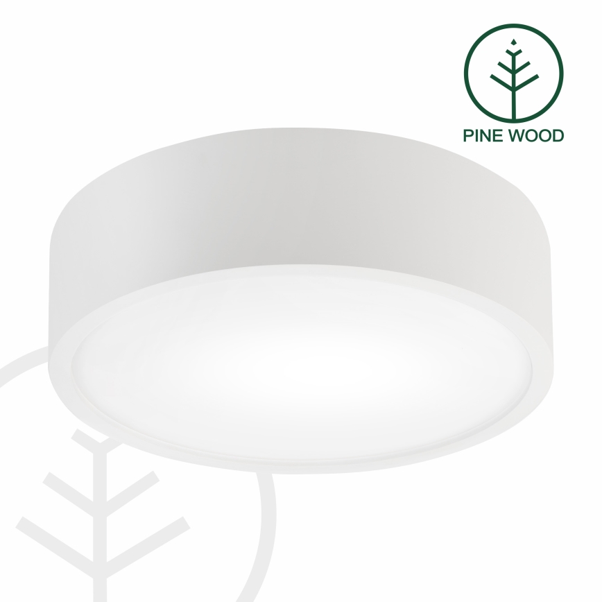 NATURAL ceiling light 1xE27/15W/230V, Ø 27.5 cm, pine/white