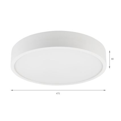NATURAL ceiling light 5 × E27 (15 W each) 230 V, Ø 47.5 cm, pine/white