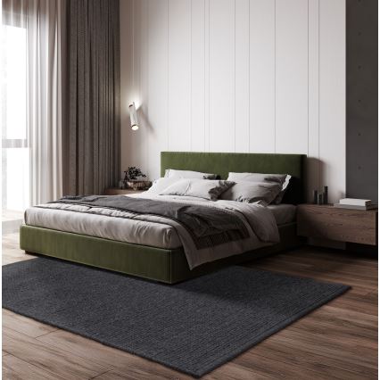 Natural FIR WOOL rug 120x170 cm 2600 g/m2 anthracite
