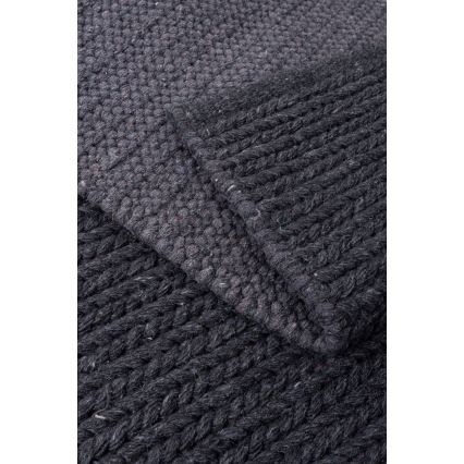 Natural FIR WOOL rug 120x170 cm 2600 g/m2 anthracite