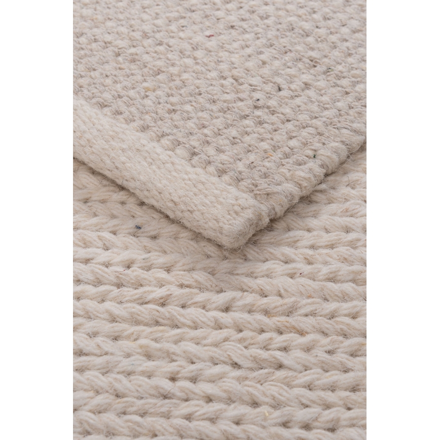 Natural FIR WOOL Rug 70 x 140 cm, 2600 g/m2, Cream