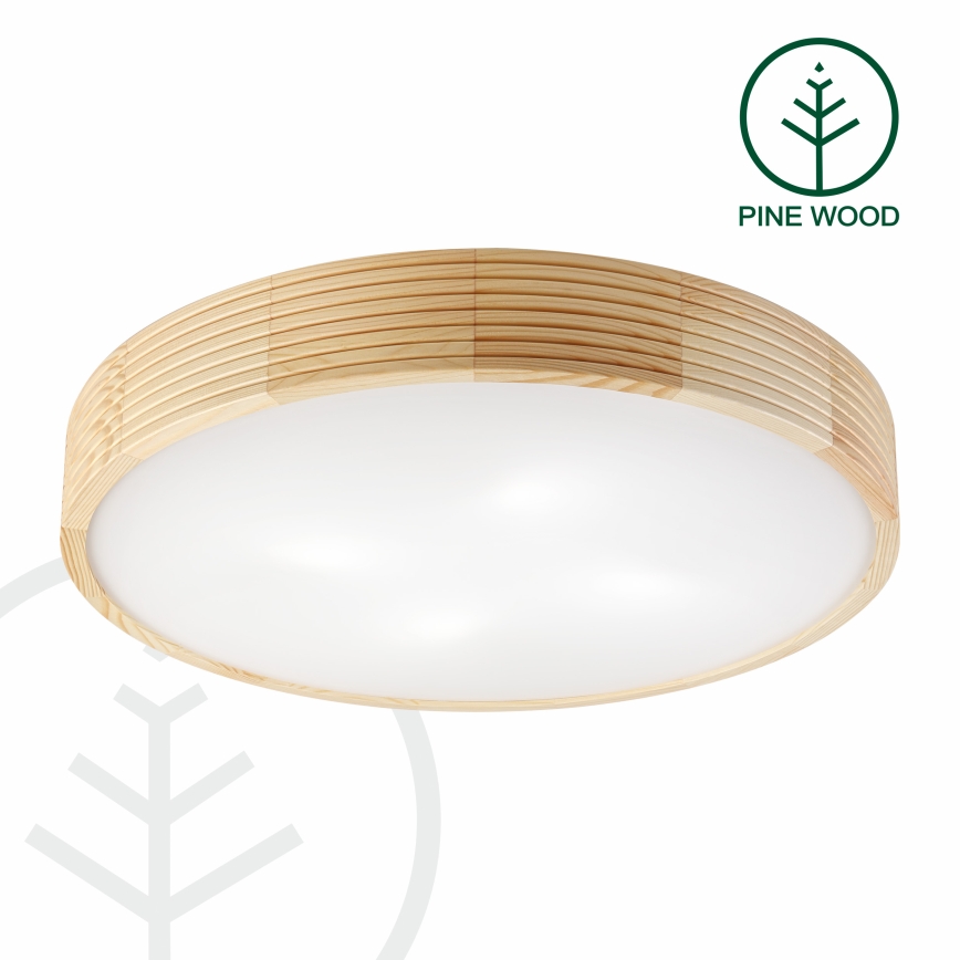NATURAL MODERN ceiling light 4xE27/15W/230V Ø 58 cm pine
