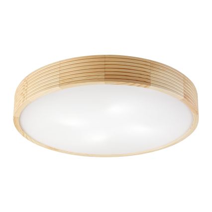 NATURAL MODERN ceiling light 4xE27/15W/230V Ø 58 cm pine