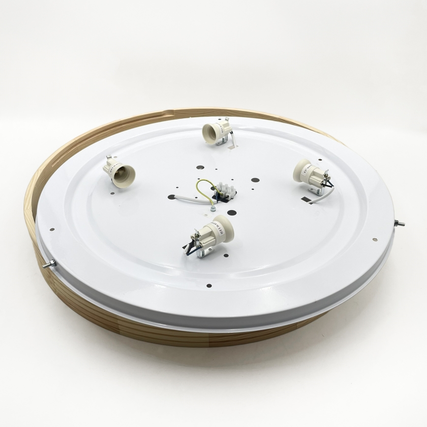 NATURAL MODERN ceiling light 4xE27/15W/230V Ø 58 cm pine