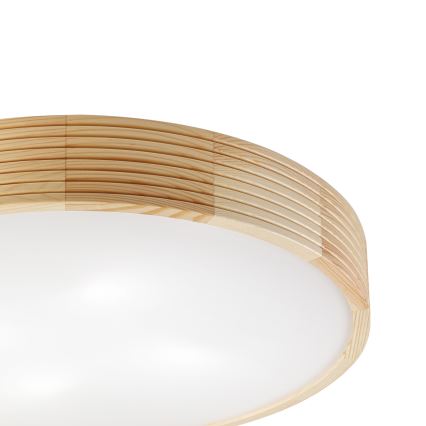 NATURAL MODERN ceiling light 4xE27/15W/230V Ø 58 cm pine