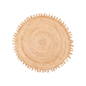 Natural Round Jute Rug JUTA, 100 cm – Beige