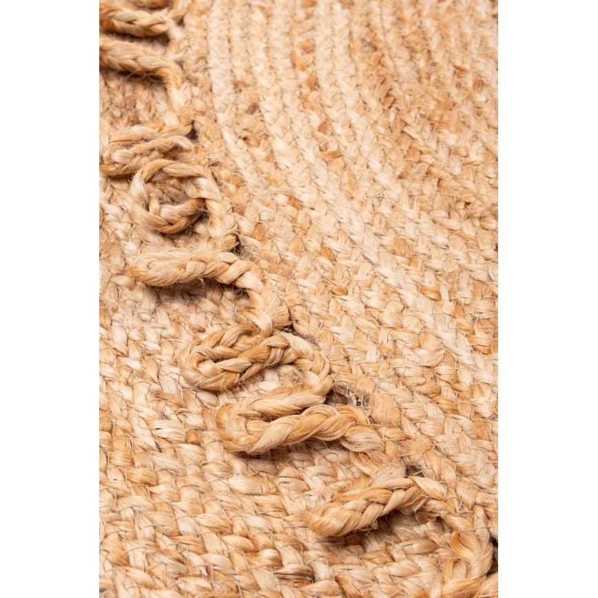 Natural Round Jute Rug JUTA, 100 cm – Beige
