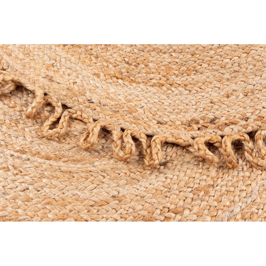 Natural Round Jute Rug JUTA, 100 cm – Beige