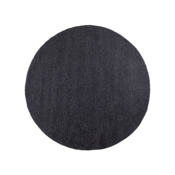 Natural round rug FIR WOOL 160 cm 2600 g/m2 anthracite
