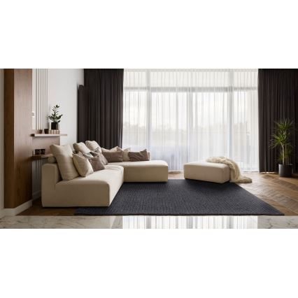 Natural rug FIR WOOL 160x230 cm 2600 g/m2 anthracite