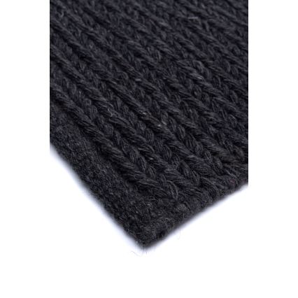 Natural rug FIR WOOL 160x230 cm 2600 g/m2 anthracite