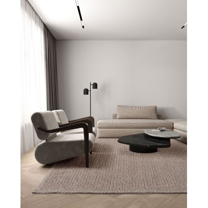 Natural Rug FIR WOOL 160x230 cm 2600 g/m2 Beige