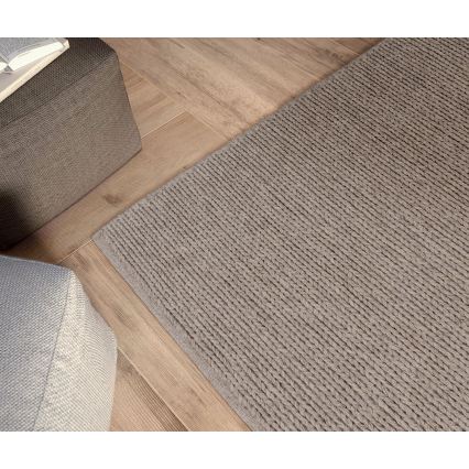 Natural Rug FIR WOOL 160x230 cm 2600 g/m2 Beige