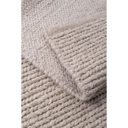 Natural Rug FIR WOOL 160x230 cm 2600 g/m2 Beige