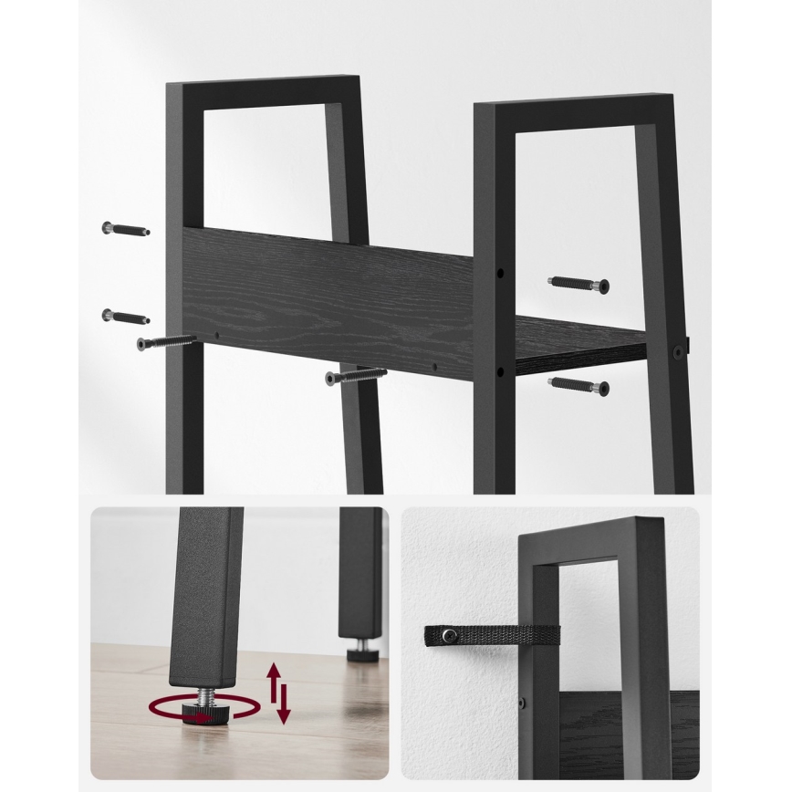 NAVARO Black Bookcase