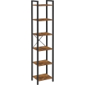 NAVARO Bookcase 40x179x30 cm Brown/Black
