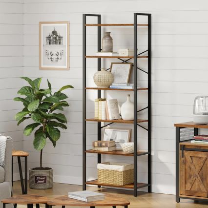 NAVARO Bookcase Brown/Black