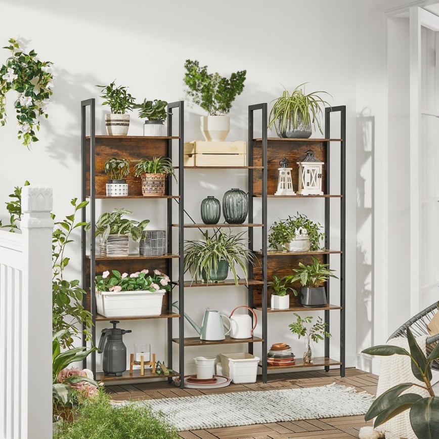 NAVARO Bookcase Brown/Black
