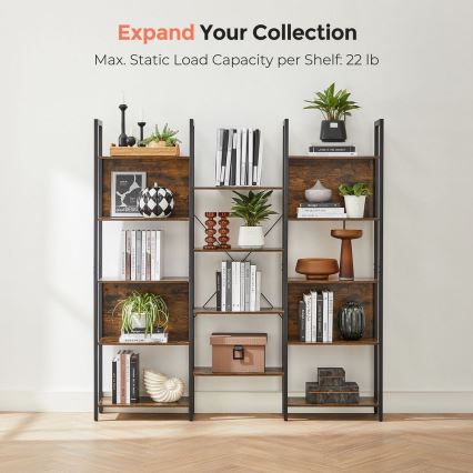 NAVARO Bookcase Brown/Black