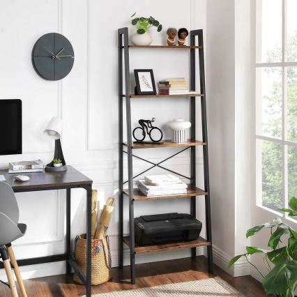 NAVARO Bookcase Brown/Black